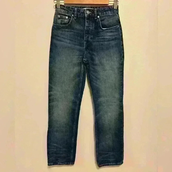 Zara  | Straight Leg, Mid Rise, Button Down Jeans | Size 2 - Picture 5 of 5